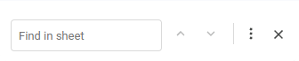 Google Sheets toolbar
